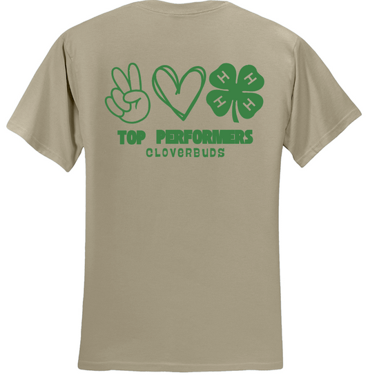 Top Performers Peace, Love, 4-H T-Shirt