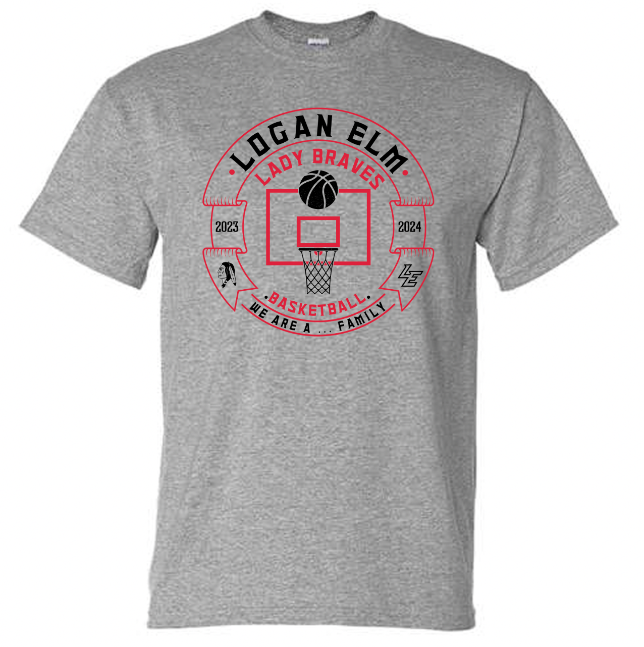 Lady Braves Basketball T-Shirt