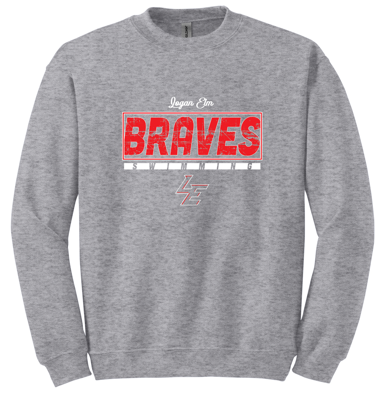 Logan Elm Swimming Crewneck Sweatshirt