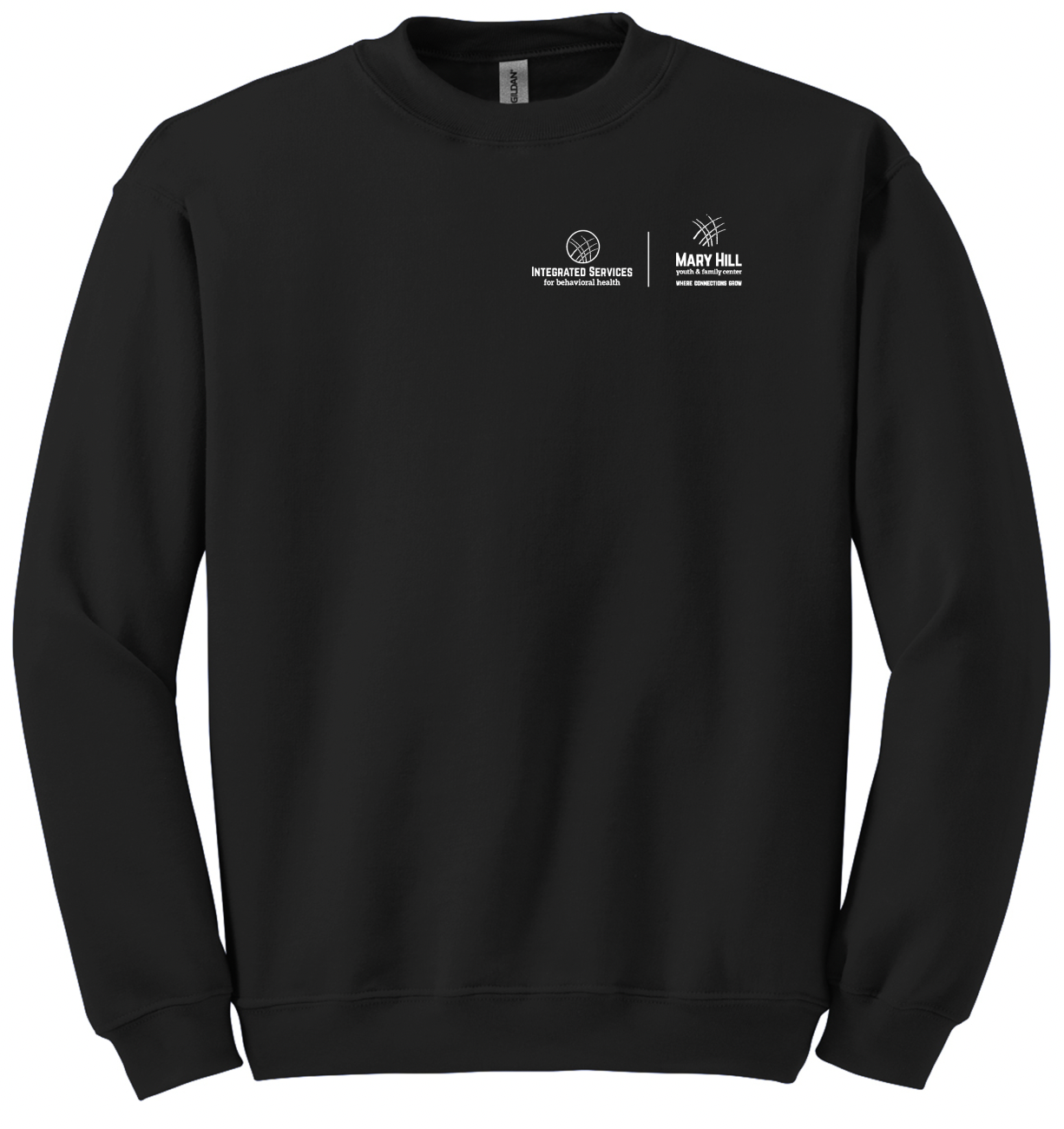 Left Chest Logo - Mary Hill - Integrated Services Crewneck Sweatshirt