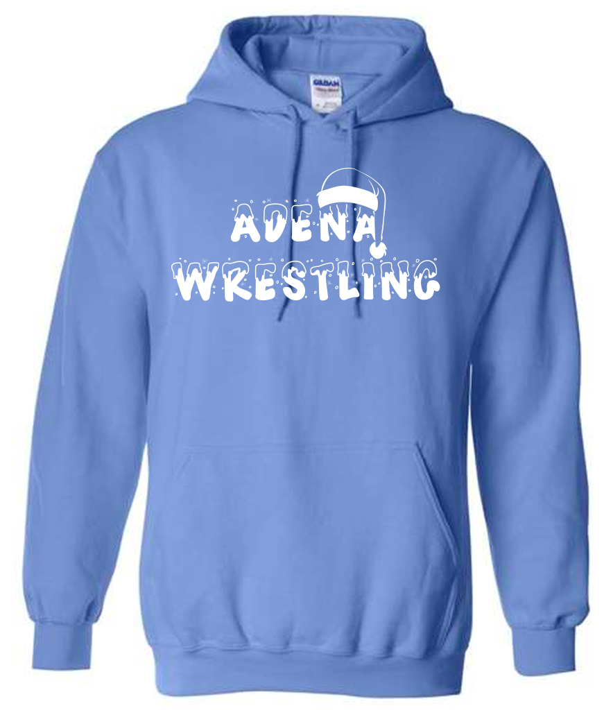 Adena Wrestling Christmas Hooded Sweatshirt