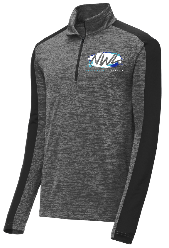 Nate Warner Livestock Electric Heather Colorblock 1/4-Zip Pullover