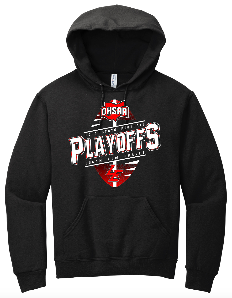 Logan Elm Football Playoffs Hooded Sweatshirt