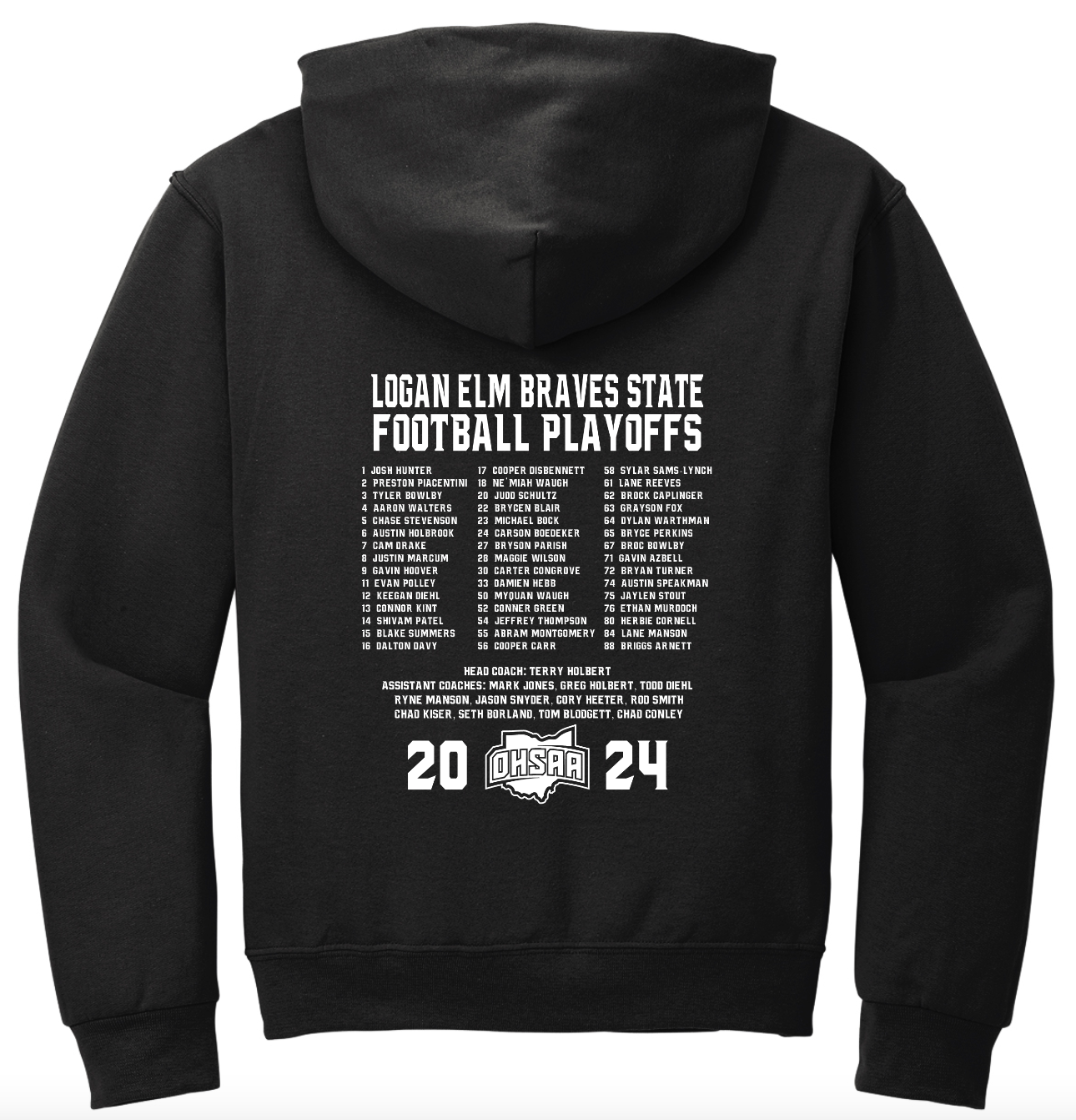 Logan Elm Football Playoffs Hooded Sweatshirt