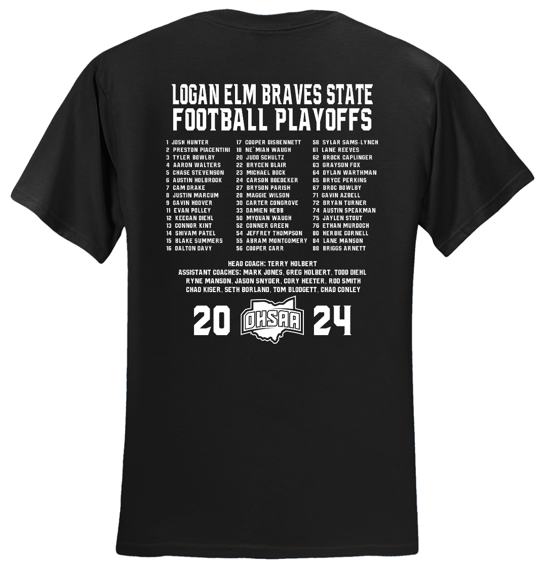 Logan Elm Football Playoffs T- Shirt