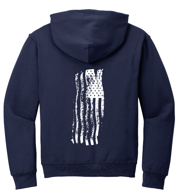 Adena Youth Wrestling Flag Hooded Sweatshirt