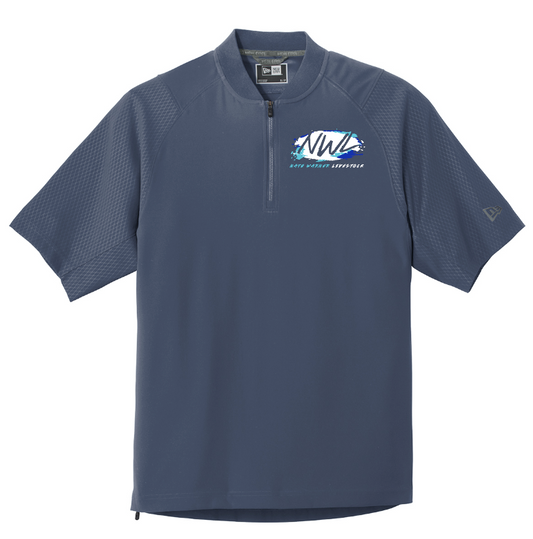 Nate Warner Livestock New Era cage Short Sleeve 1/4 Zip Jacket