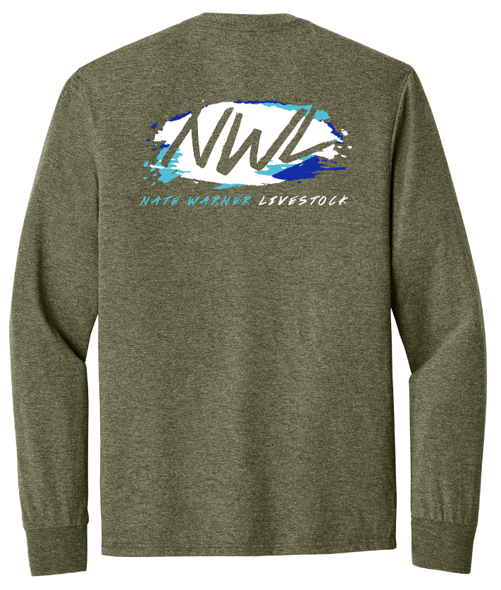 Nate Warner Livestock Tri-Blend Long Sleeve T-Shirt