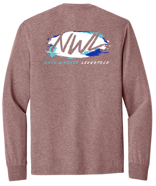 Nate Warner Livestock Tri-Blend Long Sleeve T-Shirt
