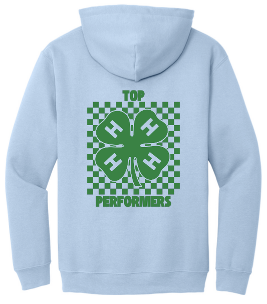 Top Performers Checkered Hooded Sweatshirt