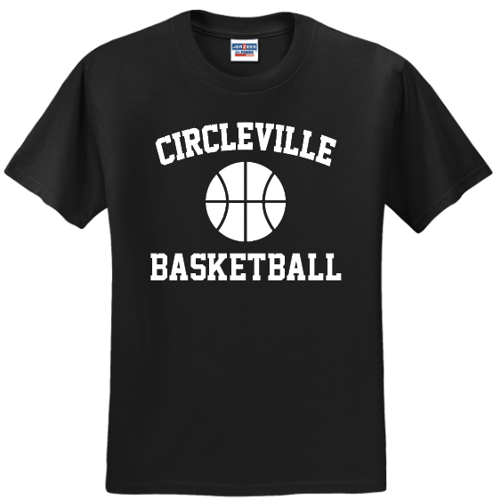 Circleville Basketball Black T-Shirts