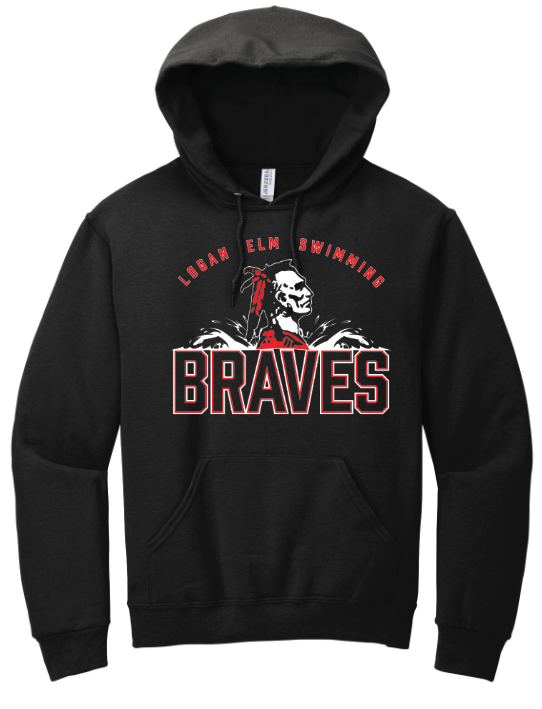 Logan Elm Swimming Hooded Sweatshirt