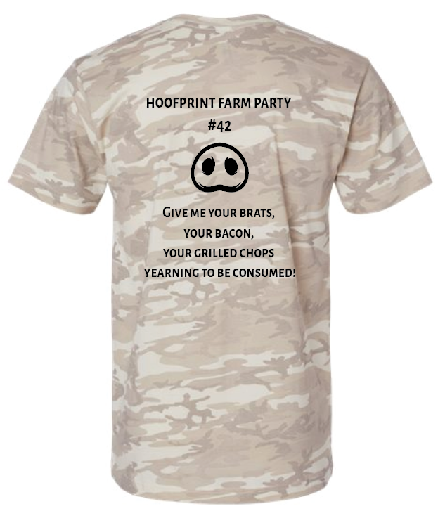 Hoofprint Farm Party Camo T-Shirt T-Shirt