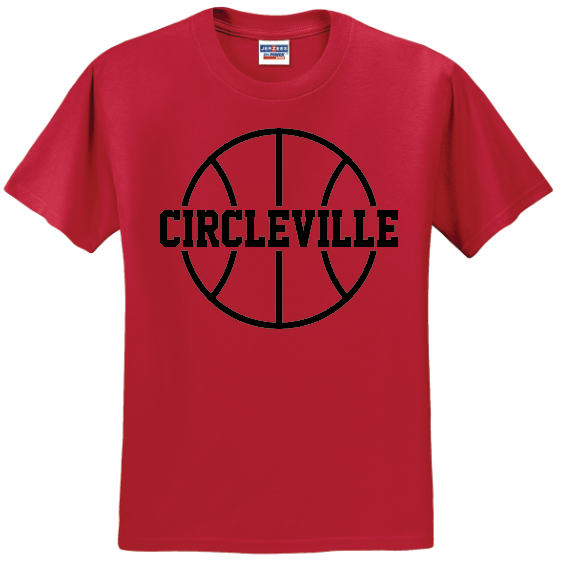 Circleville Basketball Black T-Shirts
