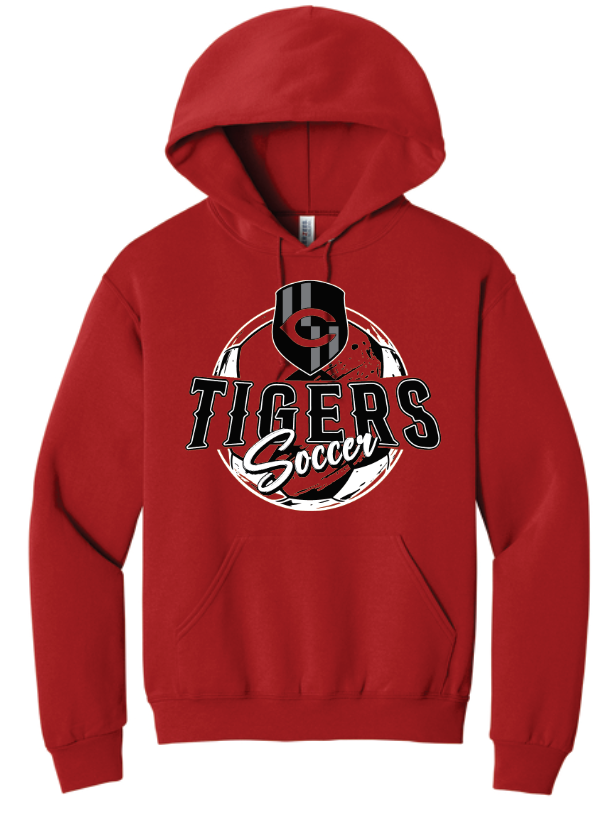 Circleville Soccer - Tigers Soccer Men's Crest - Red