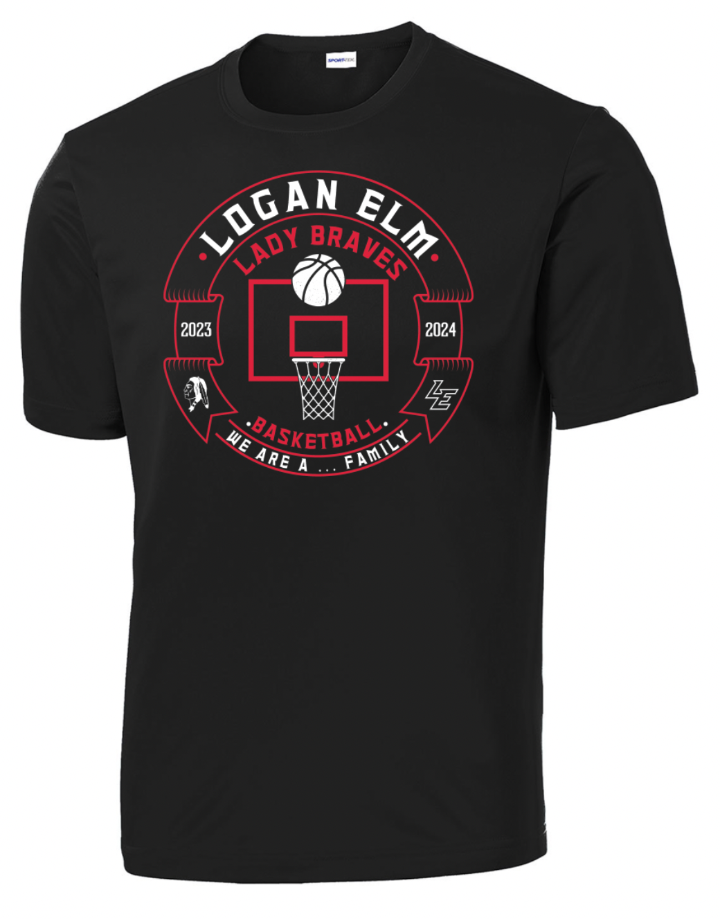 Lady Braves Basketball Dri Fit T Shirt