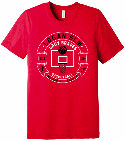 Lady Braves Basketball Tri-Blend T-Shirt