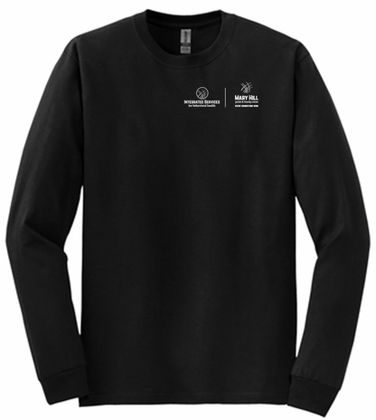 Left Chest Logo - Mary Hill - Integrated Services Long Sleeve T-Shirt