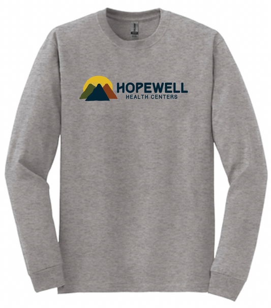 Full Color Chest Logo - Hopewell Health Long Sleeve T-Shirts