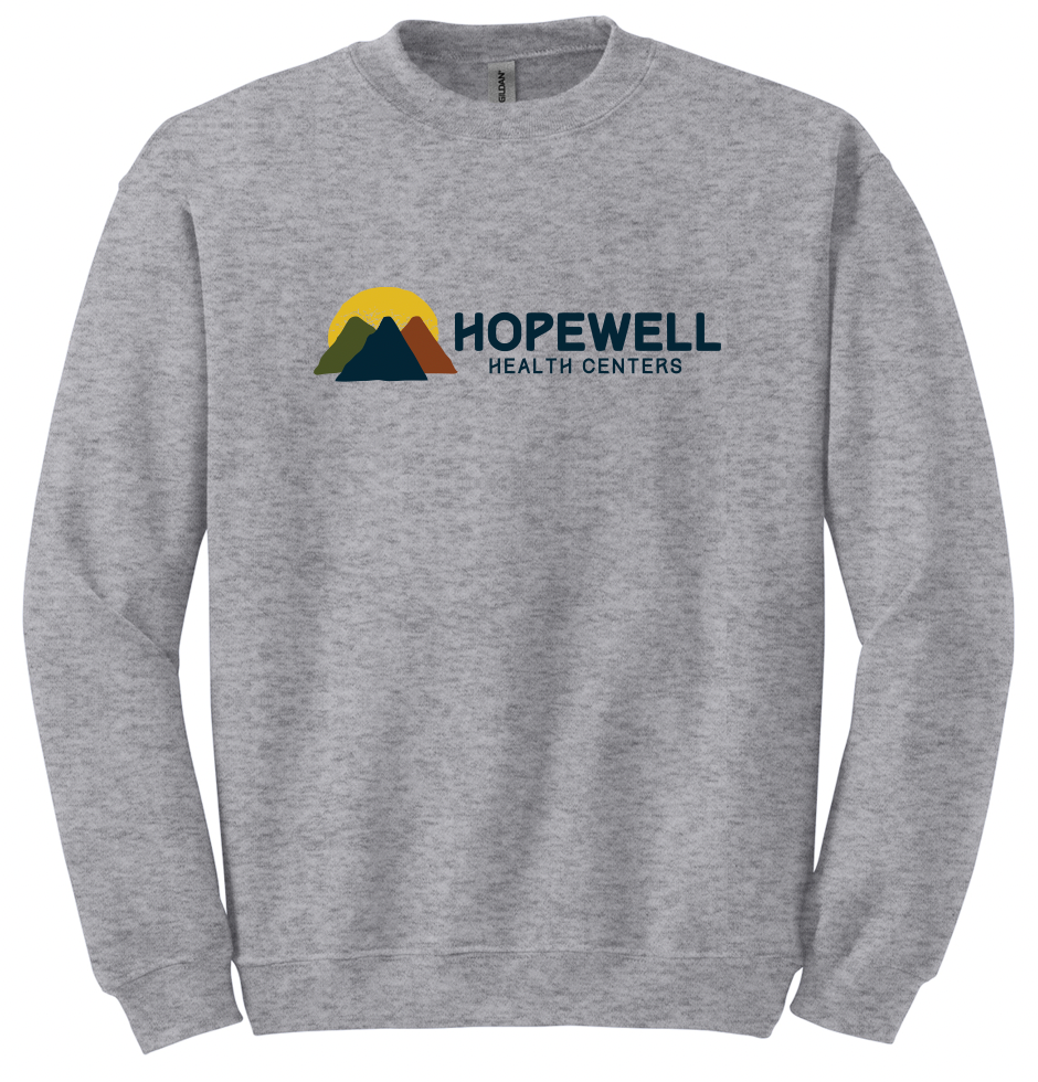 Full Color Chest Logo - Hopewell Health Crewneck Sweatshirt