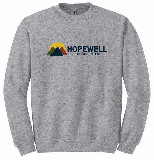 Full Color Chest Logo - Hopewell Health Crewneck Sweatshirt