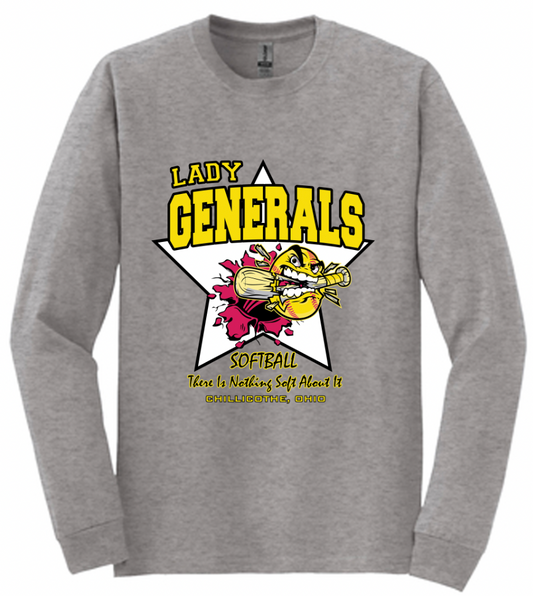 Generals Softball Star Long Sleeve T-Shirt