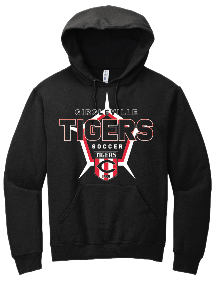 Circleville Lady Tigers Crest Hooded Sweatshirt