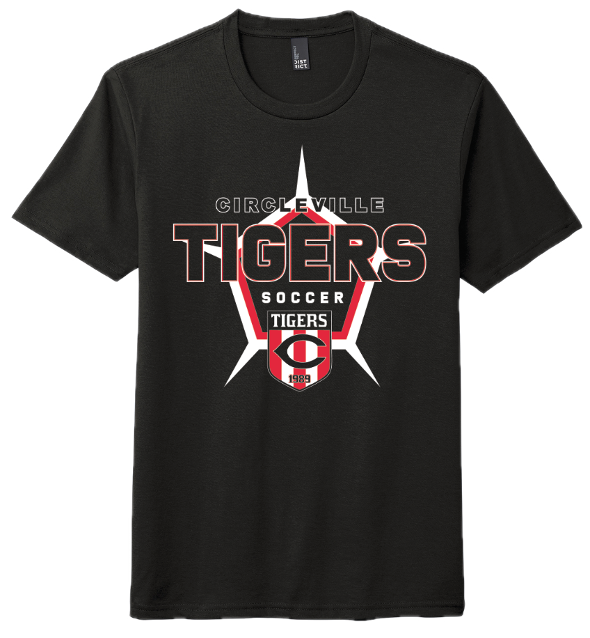 Circleville Lady Tigers Crest Tri-Blend T-Shirt