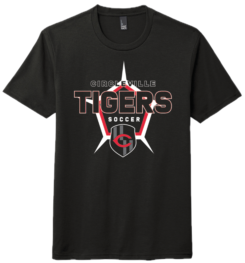 Circleville Tigers Crest Tri-Blend T-Shirt