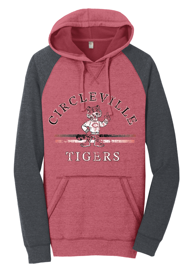 Circleville Tigers District Lightweight Raglan Hoodie