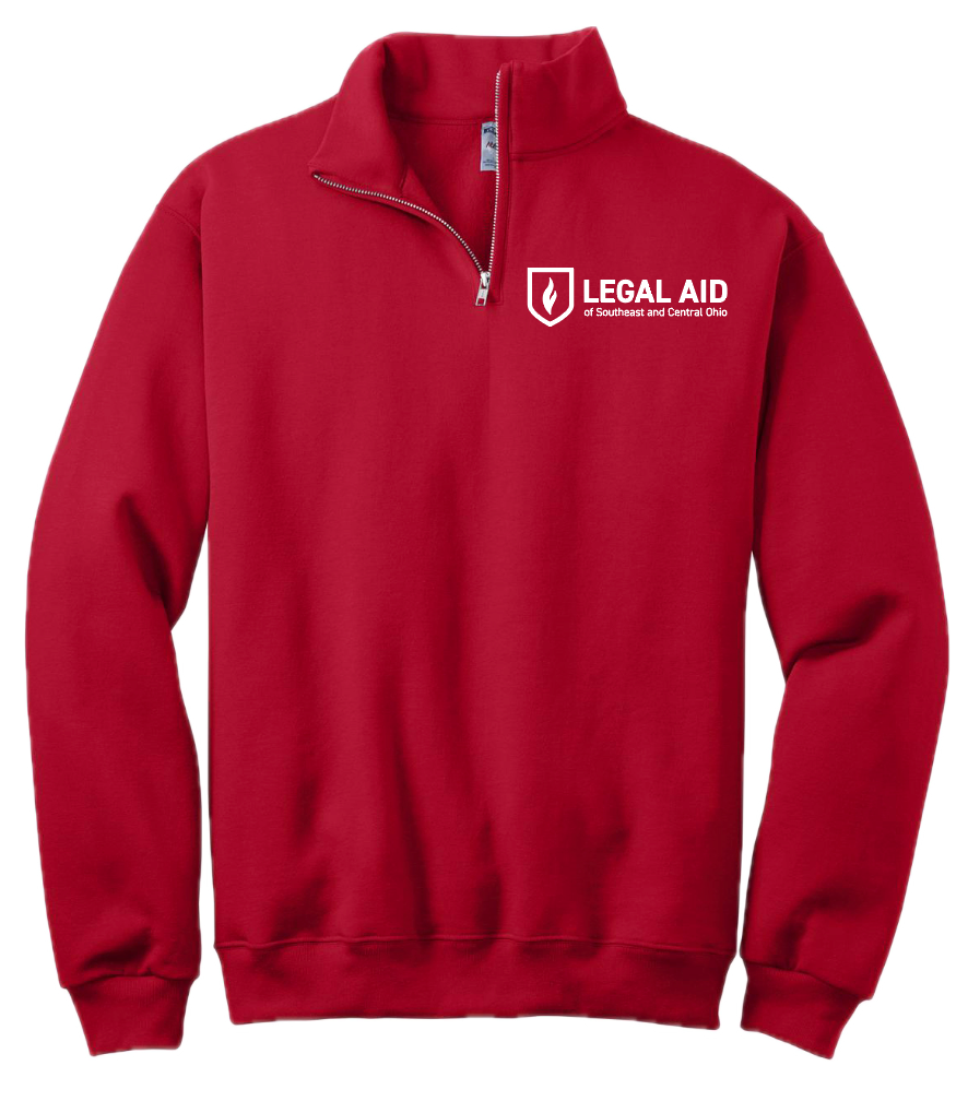 LASCO 1/4 Zip Pull Over - Red