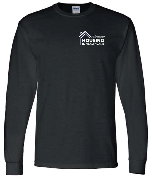 Left Chest Logo - Integrated Services Long Sleeve T-Shirt – Housing is Healthcare