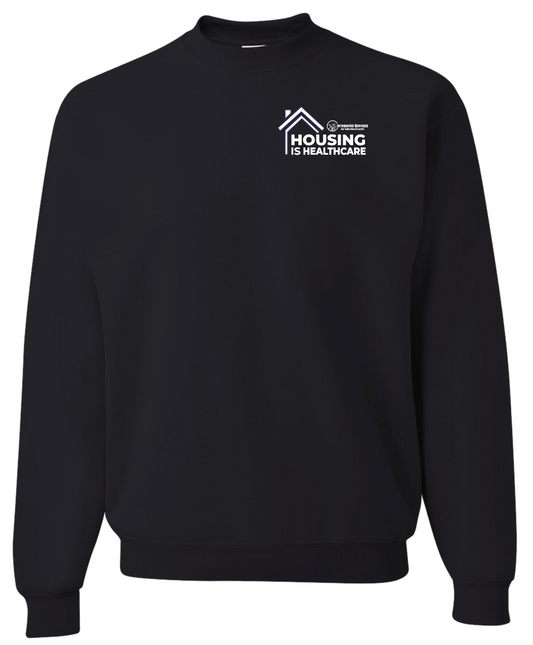 Left Chest Logo - Integrated Services Crewneck Sweatshirt – Housing is Healthcare