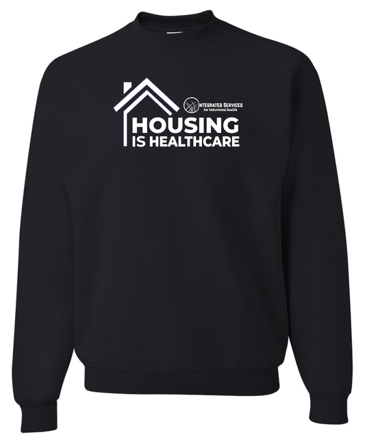Full Chest Logo - Integrated Services Crewneck Sweatshirt – Housing is Healthcare