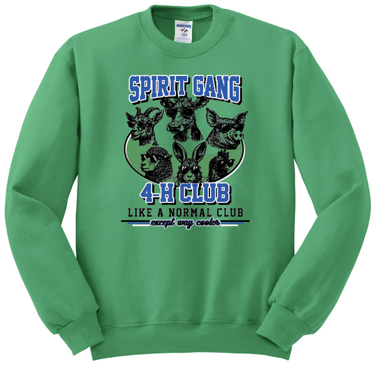 Spirit Gang Crewneck Green Sweatshirt