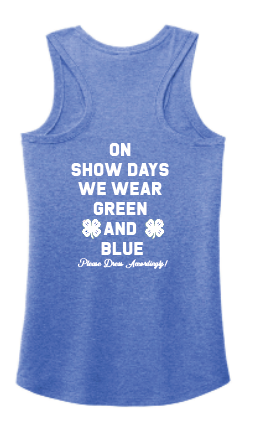 Spirit Gang On Game Days Women's Racerback Tri-Blend  Tank-Top