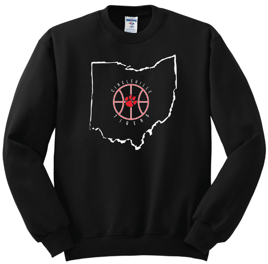 Circleville Basketball Black Crewneck Sweatshirt