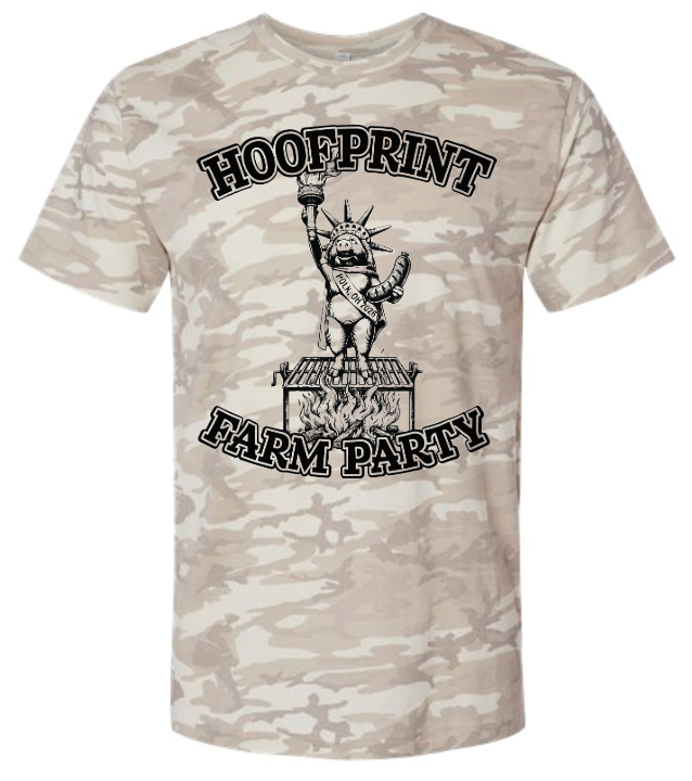 Hoofprint Farm Party Camo T-Shirt T-Shirt