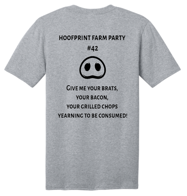 Hoofprint Farm Party V-Neck T-Shirt