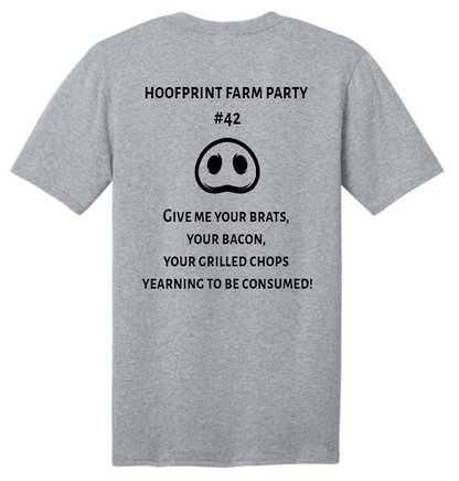 Hoofprint Farm Party V-Neck T-Shirt