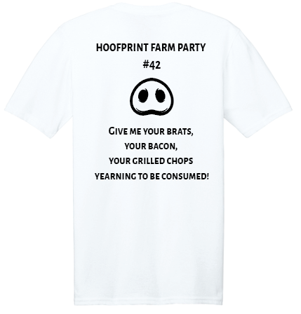 Hoofprint Farm Party V-Neck T-Shirt