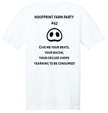 Hoofprint Farm Party V-Neck T-Shirt