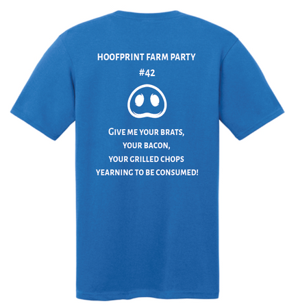 Hoofprint Farm Party V-Neck T-Shirt
