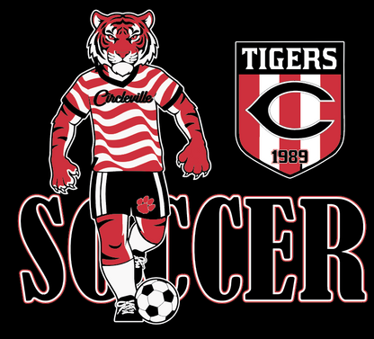 Circleville Soccer - Tiger - Women's Crest - Black