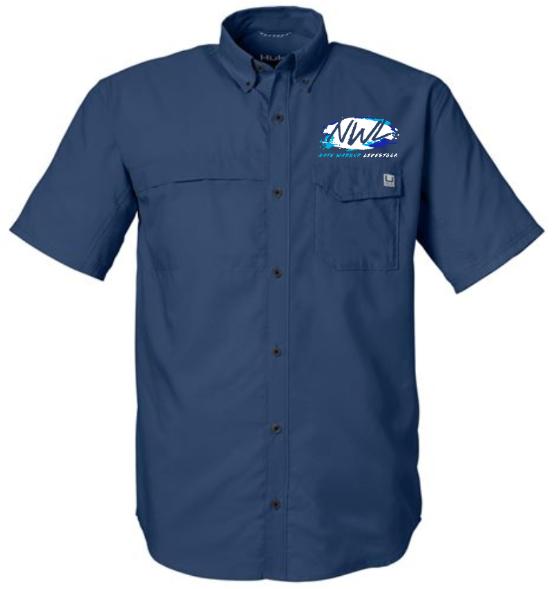 Nate Warner Livestock HUK Men's Tide Point Short Sleeve Shirt