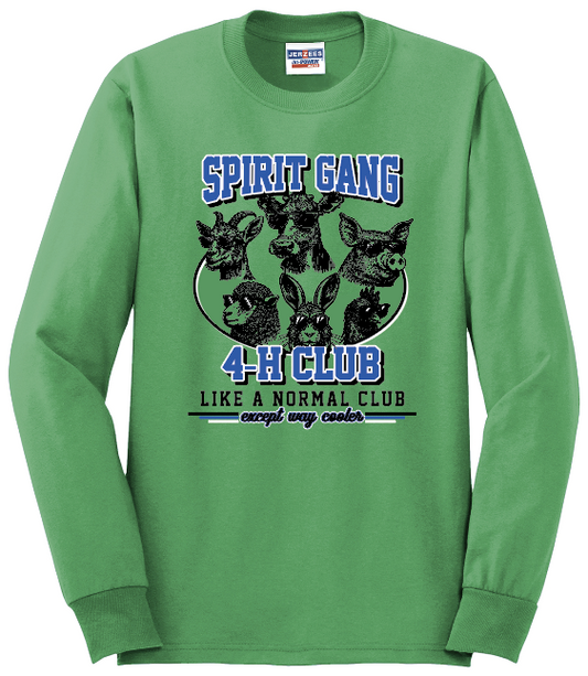 Spirit Gang Long Sleeve Green T-Shirt