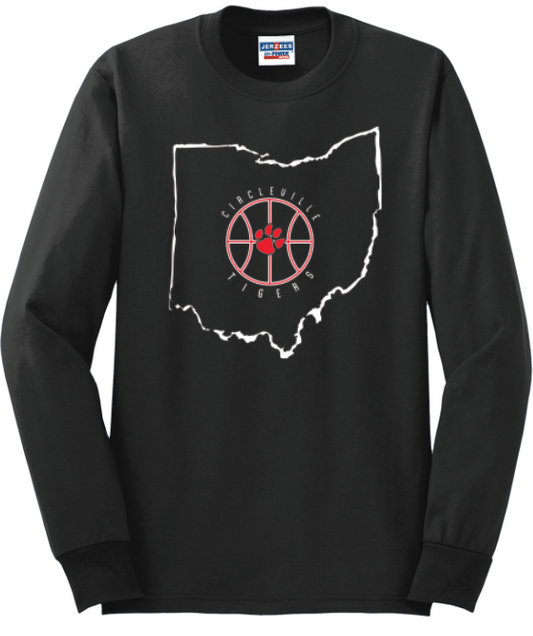 Circleville Basketball Black Long Sleeve T-Shirt