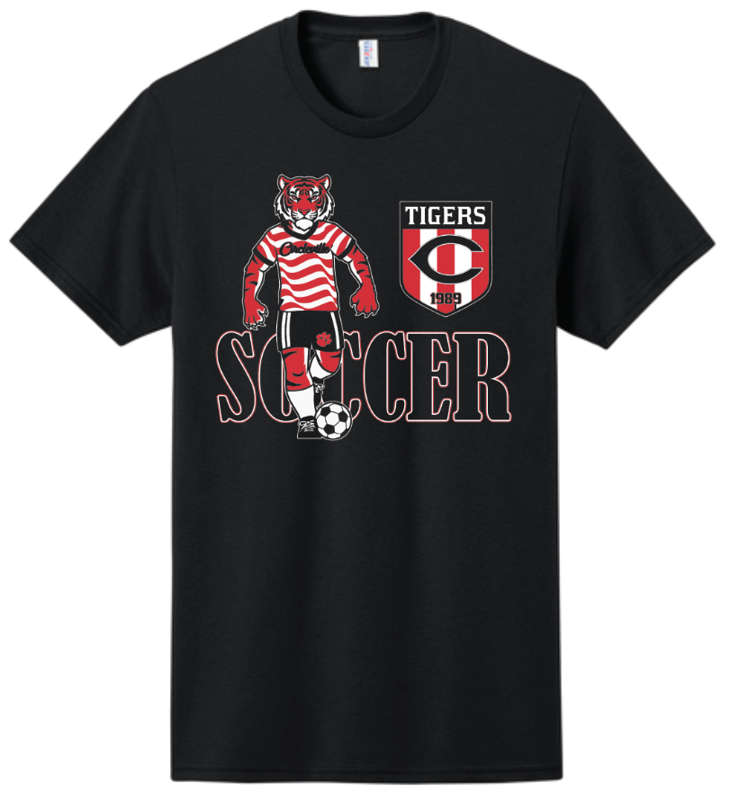 Circleville Soccer - Tiger - Women's Crest - Black