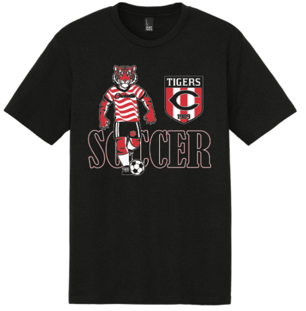 Circleville Soccer - Tiger - Women's Crest - Black