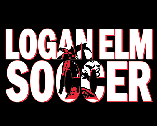 Logan Elm Soccer - Black Design
